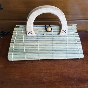 COPY - Bamboo purse with wooden handles